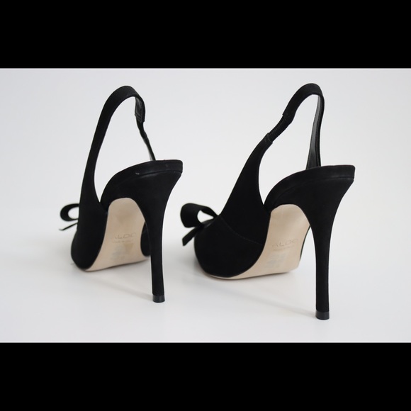 Suede Slingback Heels - Picture 3 of 5